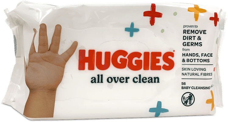 Huggies All Over Clean Wipes 56 Pack