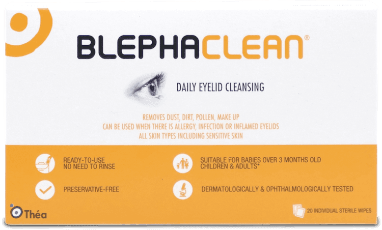 Blephaclean Eyelid Wipes 20 Pack