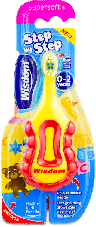 Wisdom Step By Step Super Soft Toothbrush (0-2 Years) 1 Pack