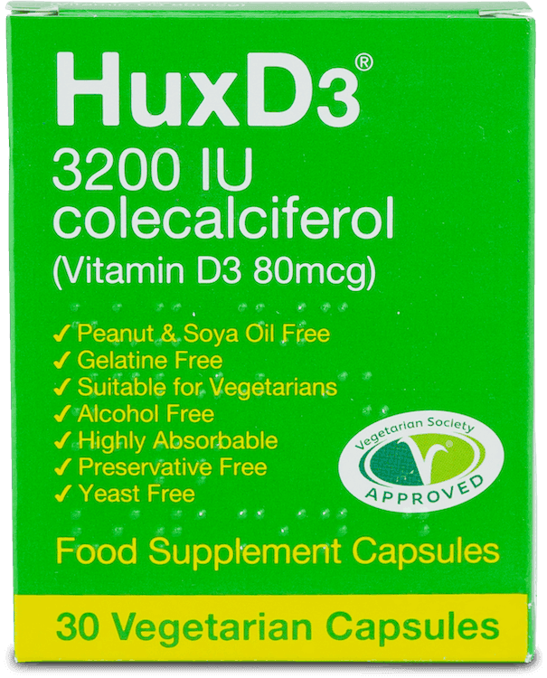 Huxd3 3200IU Colecalciferol Vitamin D3 80mcg