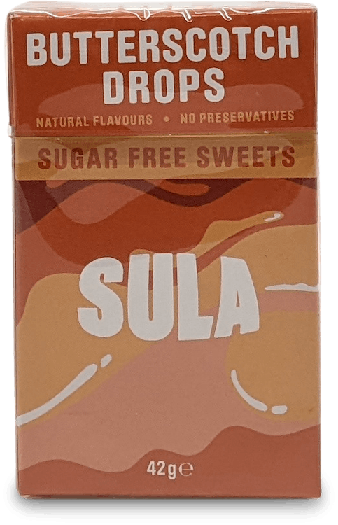 Sula Butterscotch Sugar Free Sweets 42g