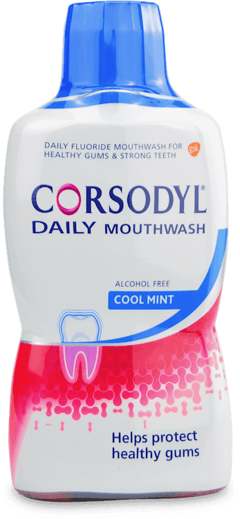 Corsodyl Daily Mouthwash Cool Mint Alcohol Free 500ml