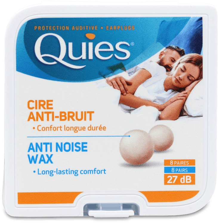 Quies Earplugs Pure Wax 8 Pairs