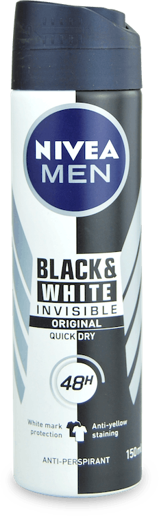 Nivea Men Black & White Original Antiperspirant Deodorant Spray 150ml