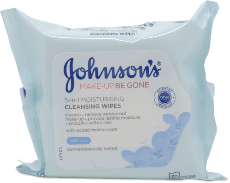 Johnson's Face Care Makeup Be Gone Moisturising 25 Wipes