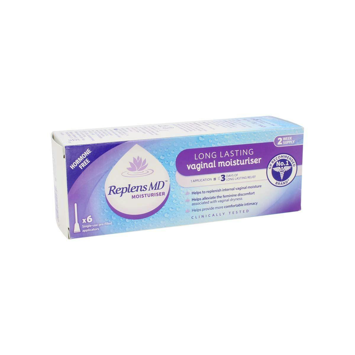 Replens MD Vaginal Moisturiser - 6 Applicator Pack