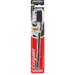 Colgate Medium Double Action Charcoal Toothbrush