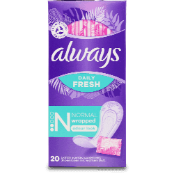 Always Dailies Singles Panty Liners Normal 20 Liners