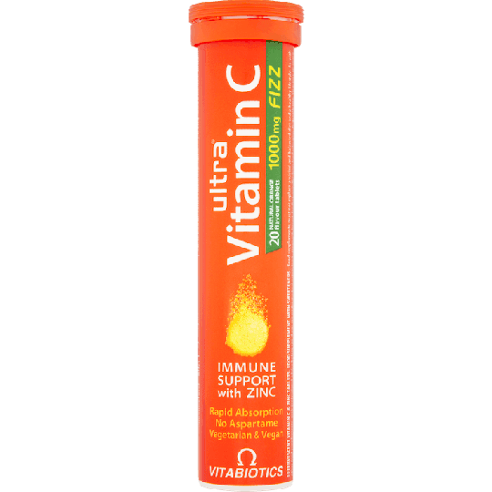 Vitabiotics Ultra Vitamin C Fizz 20 Effervescent 20 Tablets