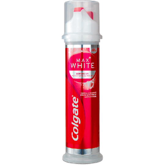 Colgate Max White Mint Whitening Toothpaste Pump 100ml