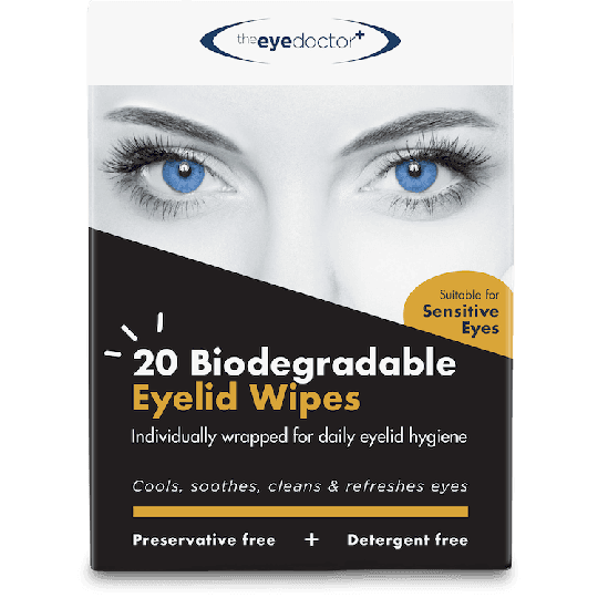 The Eye Doctor Biodegradable Lid Wipes 20 Pack