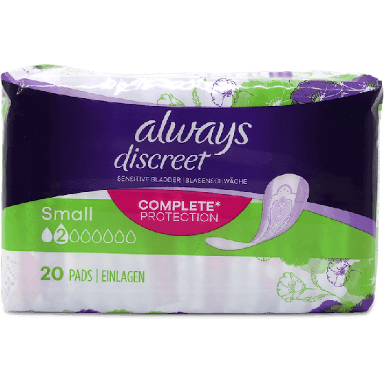 Always Discreet Small 20 Pads