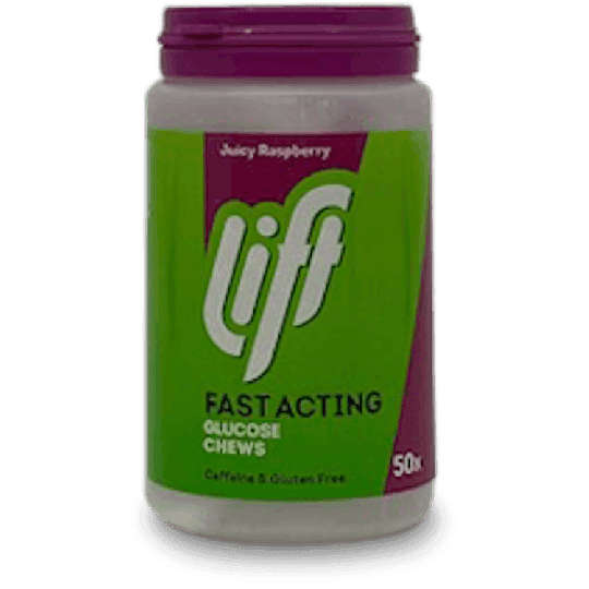 Lift Fast Acting Glucose Chews Raspberry 50 Pack