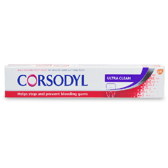 Corsodyl Gum Care Toothpaste Daily Fluoride Ultra Clean 75ml