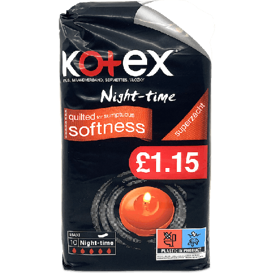 Kotex Maxi Night-Time 10 Pads