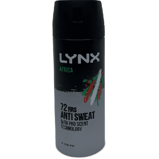 Lynx Africa 72 Hrs Anti Sweat Deodorant 150ml