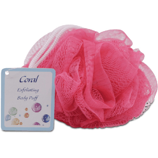 Coral Exfoliating Body Puff