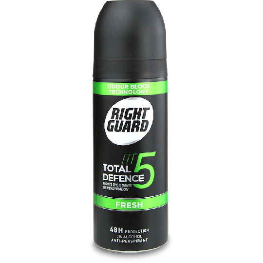 Right Guard Total Defence 5 Fresh 48H Protection Antiperspirant 150ml