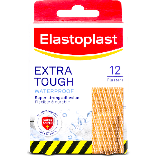 Elastoplast Extra Tough Waterproof 12 Plasters