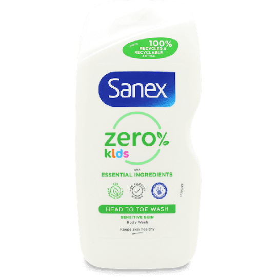 Sanex Zero % Kids Head To Toe Wash 450ml