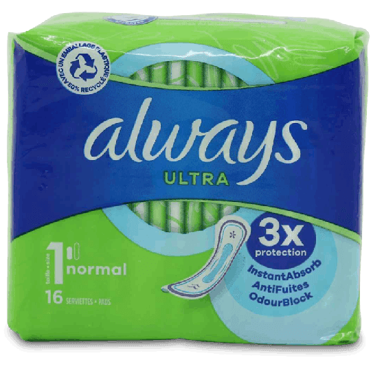 Always Ultra Normal Pads 16 Pack