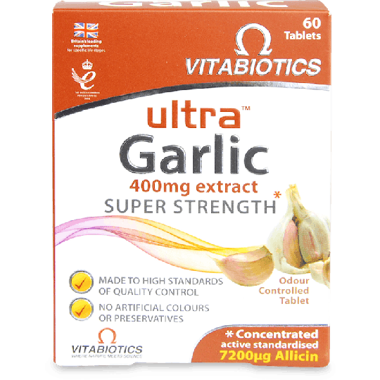 Vitabiotics Ultra Garlic Super Strength 60 Tablets