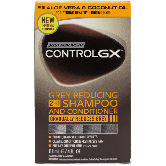 Just For Men Control GX Grey Reducing 2-In-1 Shampoo and Conditioner 118ml