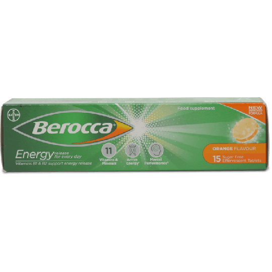 Berocca Orange Effervescent 15 Tablets