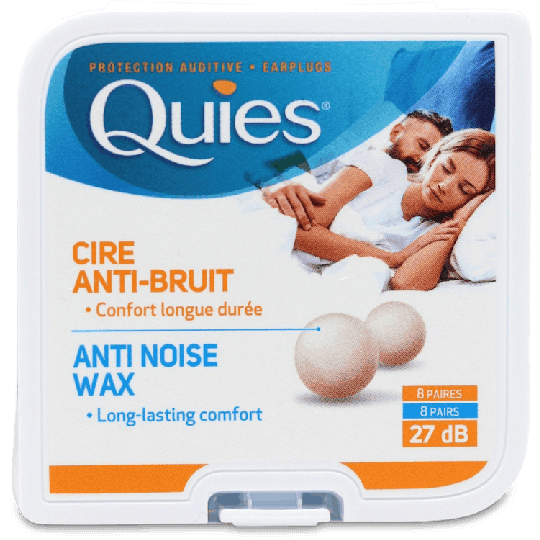 Quies Earplugs Pure Wax 8 Pairs