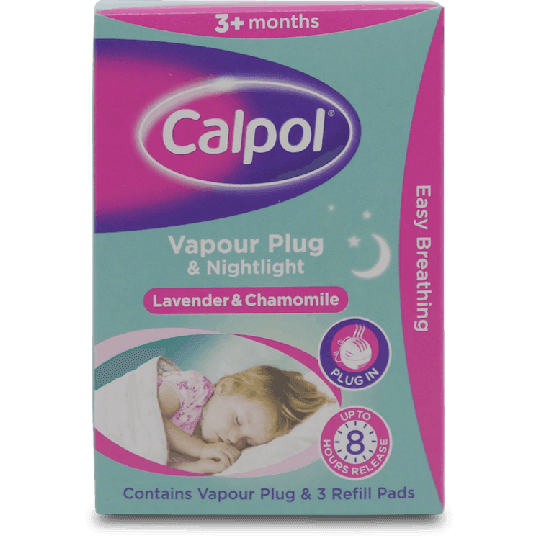 Calpol Vapour Plug and Nightlight Lavender and Chamomile Refill Pads 3 Pack