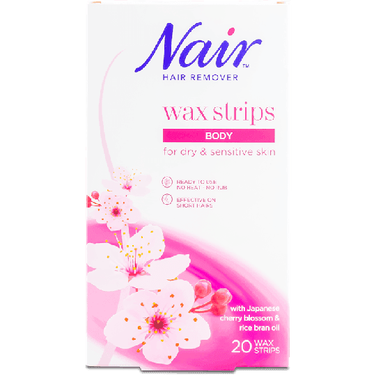 Nair Body Wax Strips with Japanese Cherry Blossom 20 Strips