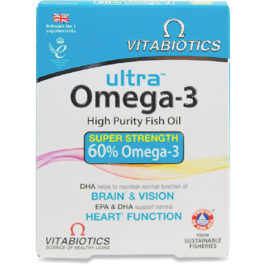 Vitabiotics Ultra Omega-3 High Purity Fish Oil 60 Capsules