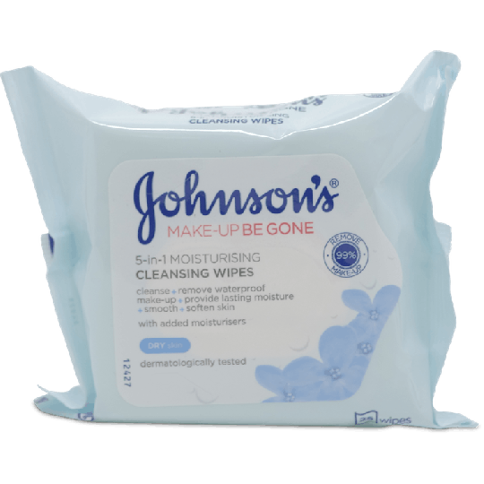 Johnson's Face Care Makeup Be Gone Moisturising 25 Wipes