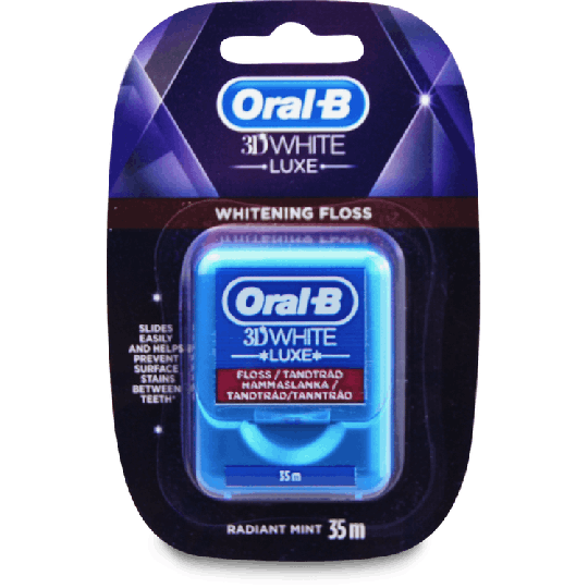 Oral-B 3Dwhite Luxe Whitening Dental Floss 35M